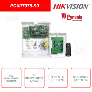 PCX Hybrid Control Panel - SMall - 8 inputs and 5 expandable outputs
