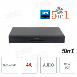 XVR 5 en 1 32 canaux HDCVI Ahd Tvi analogique IP - Audio et alarme - Dahua