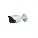 Cámara térmica Dahua Bullet Wi-Fi 4MP Lente visible 8mm Lente térmica 7mm Detección de temperatura IR30 Audio IP67