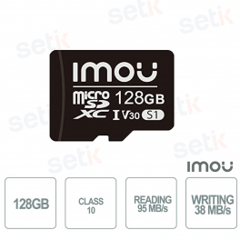 Carte microSD 128 Go - Classe 10 - Imou
