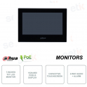 Monitor da interno 7 pollici LCD TFT - 1024x600 - IP POE - Altoparlante - Allarme