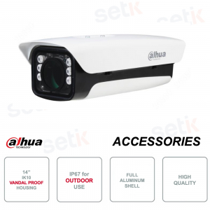 Carcasa de 14 pulgadas - Protección antivandálica IK10 - IP67 para uso en exteriores