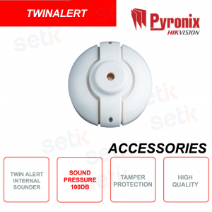 Siren for indoor use - 100dB pressure - Tamper protection