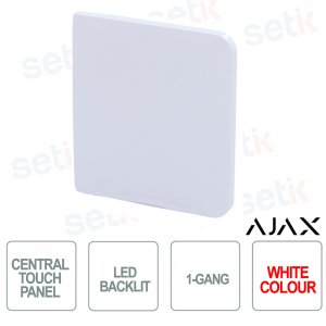 Tasto centrale per LightSwitch 1-gang / 2-way Ajax Bianco