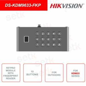 Keypad per esterno - 15 tasti - Per serie KD9633
