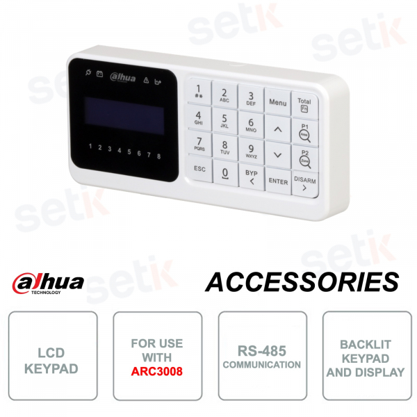 Clavier filaire Dahua ARK30C – Contrôle LCD avec badge et alarmes rapides