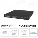 Network switch - Layer 3 - 24 PoE 5Gbps ports - 4 Uplink 10Gbps ports