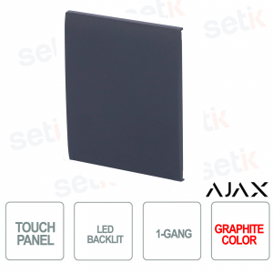 Tasto centrale per LightSwitch 1-gang / 2-way Ajax Grafite