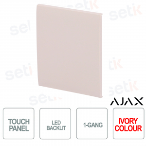 Tasto centrale per LightSwitch 1-gang / 2-way Ajax Avorio