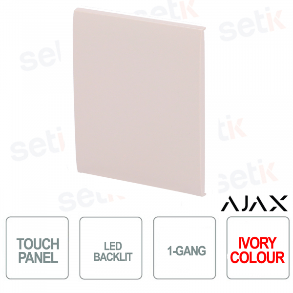 Tasto centrale per LightSwitch 1-gang / 2-way Ajax Avorio
