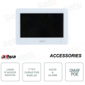 Monitor IP - 2 hilos - Pantalla táctil capacitiva de 7 pulgadas - Alarma - Audio