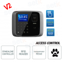 Contrôleur d'accès autonome ASI1212A-D-V2 avec lecteur d'empreintes digitales, RFID, 30 000 utilisateurs et TCP/IP - Dahua