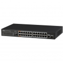 Network switch - 24 PoE 10/100Mbps ports + 1 Gigabit Combo RJ45/SFP port