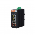 Switch di rete industriale - 5 porte PoE Watchdog 10/100/1000Mbps + 2 porte SFP 1000M
