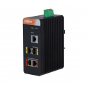 Conmutador de red industrial - 2 puertos RJ45 PoE 10/100/1000Mbps - 2 puertos SFP Gigabit - Watchdog