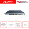 Netzwerk-Switch – 24 Gigabit-Ports – 6 optische 10-Gigabit-SFP+-Ports