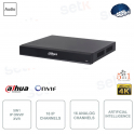 XVR IP ONVIF - 5en1 - 4K Ultra HD - 16 canaux IP et 16 canaux analogiques - Audio - Intelligence artificielle