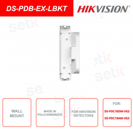 Staffa a L - Per rilevatori HIKVISION DS-PDC10DM-VG3 e DS-PDC10AM-VG3 - In policarbonato