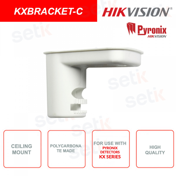 Staffa a soffitto - Per rivelatori Pyronix KX - In policarbonato