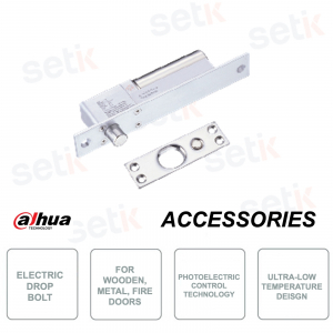 Cerrojo electromagnético - Para puertas de madera, metálicas o cortafuego