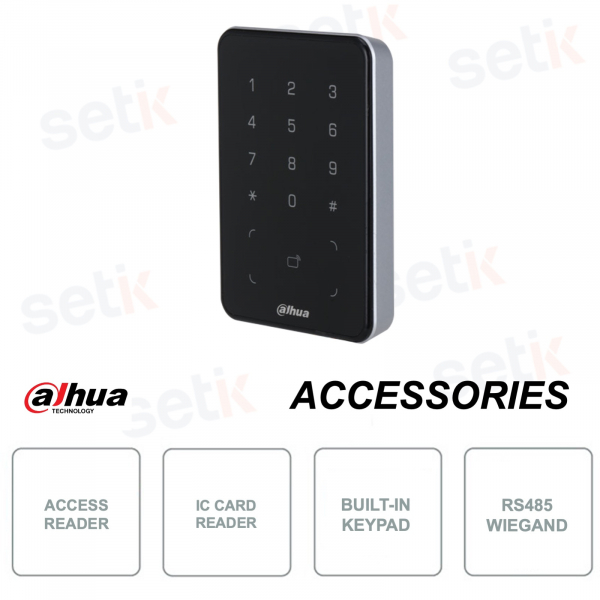 Terminal de control de acceso - Lector de tarjetas IC - Teclado para contraseña - IP66