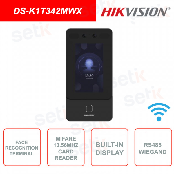Módulo de reconocimiento facial - Lector de tarjetas Mifare 13.56Mhz - RS485 - WIegand