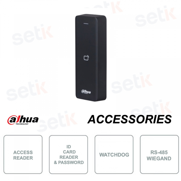 Control de acceso - RS485 y Wiegand 34 - Lector de tarjetas de identificación - Contraseña