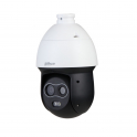 Cámara térmica Speed Dome IP POE ONVIF - 4MP - Lente visible de 8 mm - Lente térmica de 7 mm - AI