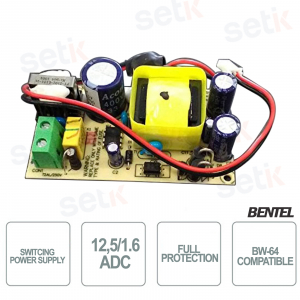 Alimentatore switching 12,5/1.6adc di alta qualità compatibile con BW-64 di Bentel