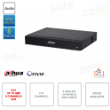 XVR IP ONVIF - 5in1 - Up to 8MP 4K - 8 Analog Channels - Audio - Video Analysis