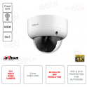 Telecamera Dome HDCVI 4K Ultra HD 8MP - 4in1 - Ottica fissa 2.8mm - Smart IR 40m - Versione S2