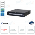 NVR IP ONVIF 32 channels - Up to 32MP - Artificial intelligence - Audio - Alarm