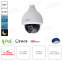 Caméra PTZ IP POE ONVIF 4MP - Objectif 4.8-154mm 32x - Starlight - Pour l'extérieur - Intelligence Artificielle