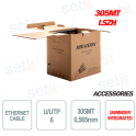 SBOBOX Hikvision Ethernet Network Cable 305 Meters CCA 6 U/UTP LSZH 23AWG RJ45 LAN Internet