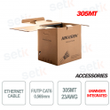SBOBOX Hikvision Cavo Ethernet Rete 305 Metri PE 6 F/UTP Matassa RJ45 LAN Internet
