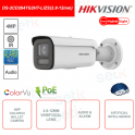 Telecamera Hikvision ColorVu IP POE Bullet 4MP 2.8-12mm Motorizzata Smart Hybrid Light IR 60M
