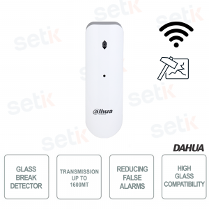 Dahua Rilevatore Rottura Vetri Glass Break Wireless bidirezionale 868Mhz