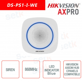 Sirena Allarme WiFi 868 MHz-Led Blue - Hikvision AXPro
