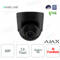 Ajax TurretCam 8MP Black with 2.8mm Lens and AI