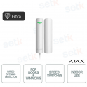 Capteur d'ouverture filaire professionnel Ajax Superior DoorProtect Fibra Blanc pour portes et fenêtres