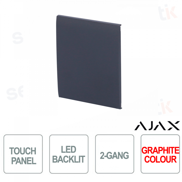 Tasto centrale per LightSwitch 2-gang Ajax Grafite