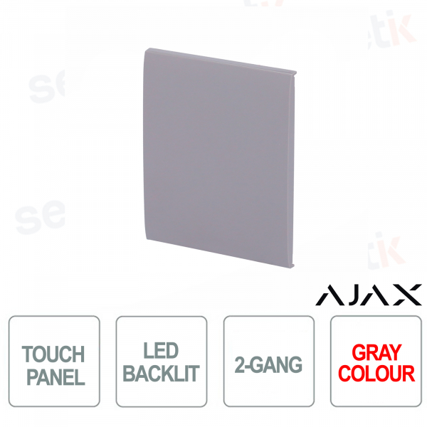 Tasto centrale per LightSwitch 2-gang Ajax Grigio
