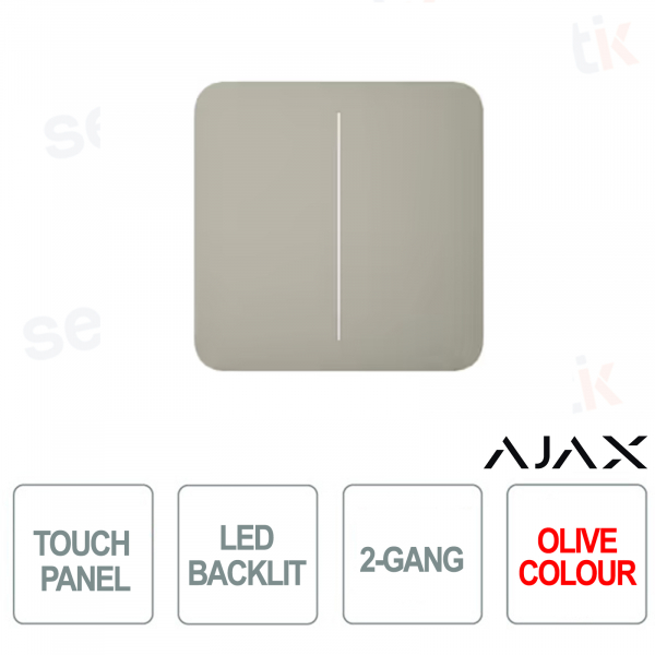 Tasto centrale per LightSwitch 2-gang Ajax Oliva