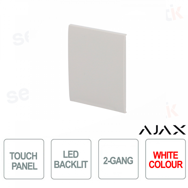 Tasto centrale per LightSwitch 2-gang Ajax Bianco