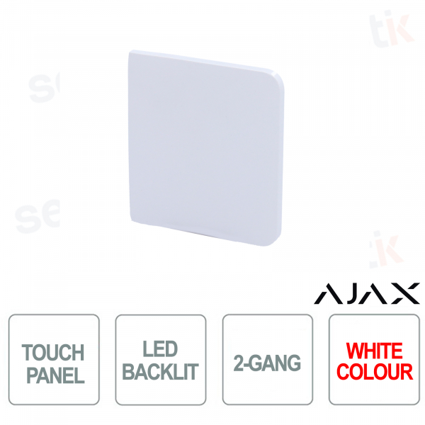 Bouton latéral pour LightSwitch 2-gang Ajax Blanc
