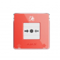 Ajax ManualCallPoint Jeweller Rosso – Pulsante Manuale Allarme Antincendio Wireless