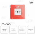 Ajax ManualCallPoint Jeweller Red – Wireless Fire Alarm Manual Button