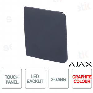 Seitentaster für LightSwitch 2-fach Ajax Grafite
