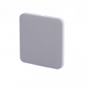 Bouton simple pour LightSwitch 2 gangs Ajax Gris