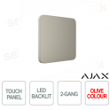 Pulsador único para LightSwitch de 2 elementos Ajax Olive